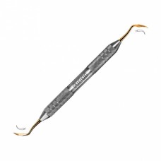 Инструмент для снятия зубных отложений (Скайлер). Эргономичная ручка Ø 10mm. Покрытие Gold   аrt. 1709F TiN